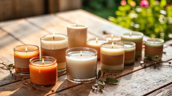 10 idées créatives pour des bougies en cire de soja écologique